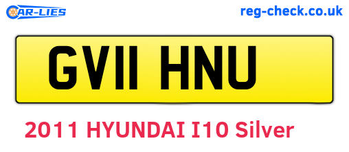 GV11HNU are the vehicle registration plates.
