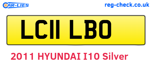LC11LBO are the vehicle registration plates.