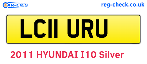 LC11URU are the vehicle registration plates.
