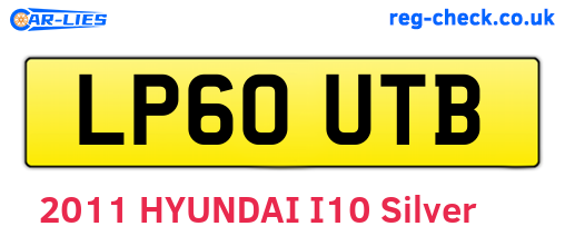 LP60UTB are the vehicle registration plates.