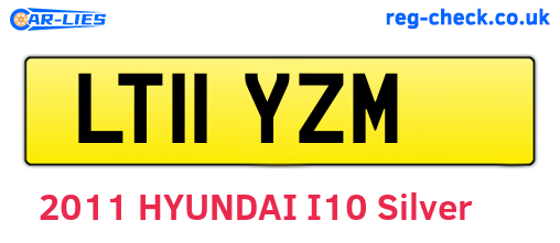LT11YZM are the vehicle registration plates.