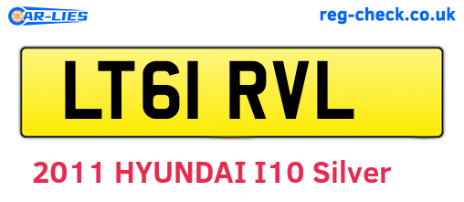 LT61RVL are the vehicle registration plates.