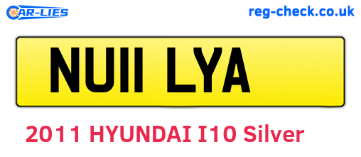 NU11LYA are the vehicle registration plates.
