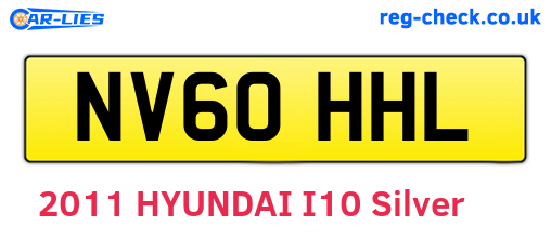 NV60HHL are the vehicle registration plates.