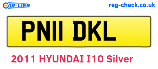 PN11DKL are the vehicle registration plates.