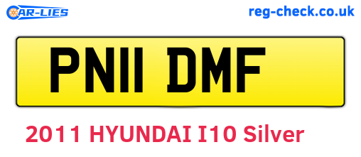 PN11DMF are the vehicle registration plates.