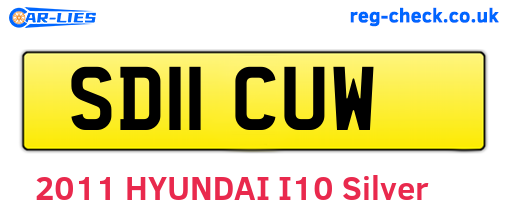 SD11CUW are the vehicle registration plates.