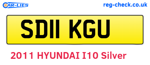SD11KGU are the vehicle registration plates.