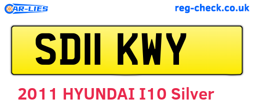 SD11KWY are the vehicle registration plates.