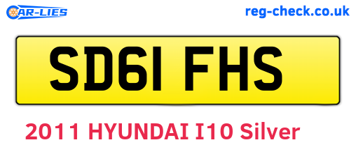 SD61FHS are the vehicle registration plates.