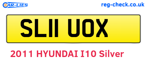 SL11UOX are the vehicle registration plates.