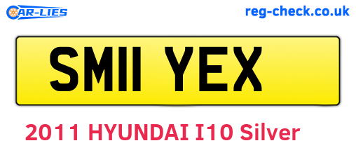 SM11YEX are the vehicle registration plates.