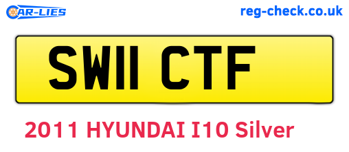 SW11CTF are the vehicle registration plates.
