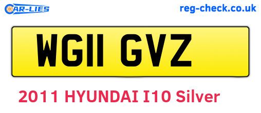 WG11GVZ are the vehicle registration plates.