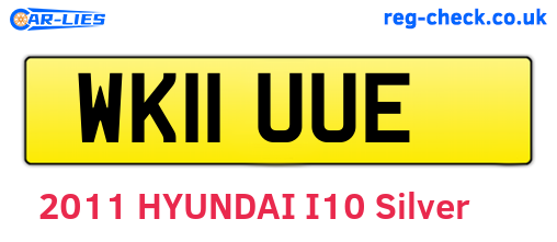 WK11UUE are the vehicle registration plates.