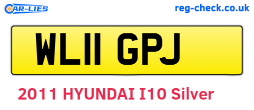 WL11GPJ are the vehicle registration plates.
