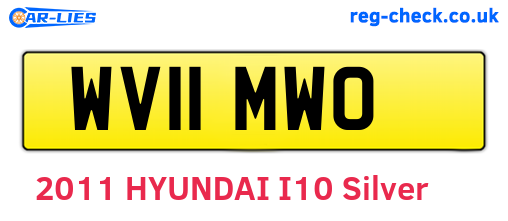 WV11MWO are the vehicle registration plates.