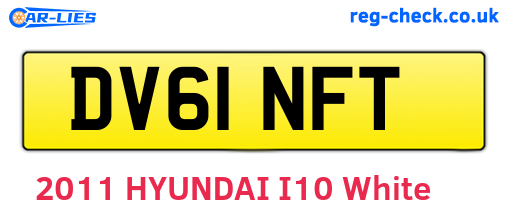 DV61NFT are the vehicle registration plates.