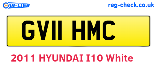 GV11HMC are the vehicle registration plates.