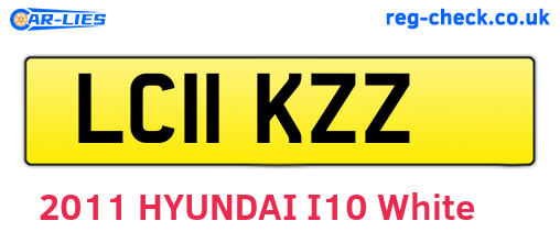 LC11KZZ are the vehicle registration plates.