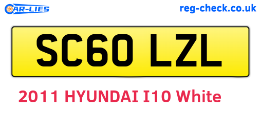 SC60LZL are the vehicle registration plates.