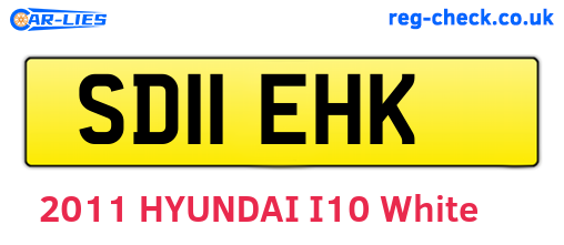 SD11EHK are the vehicle registration plates.