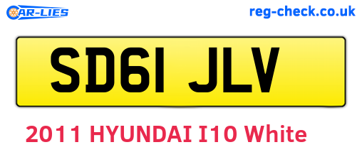SD61JLV are the vehicle registration plates.
