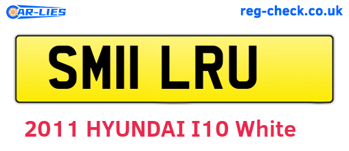 SM11LRU are the vehicle registration plates.