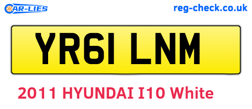 YR61LNM are the vehicle registration plates.