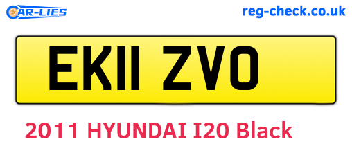 EK11ZVO are the vehicle registration plates.