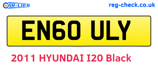 EN60ULY are the vehicle registration plates.