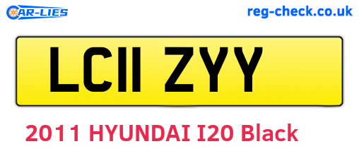 LC11ZYY are the vehicle registration plates.