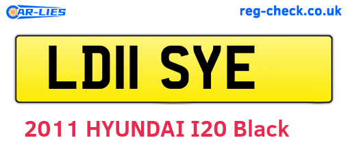 LD11SYE are the vehicle registration plates.