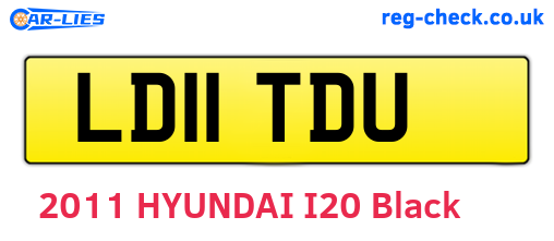 LD11TDU are the vehicle registration plates.