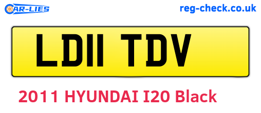 LD11TDV are the vehicle registration plates.