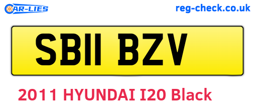 SB11BZV are the vehicle registration plates.