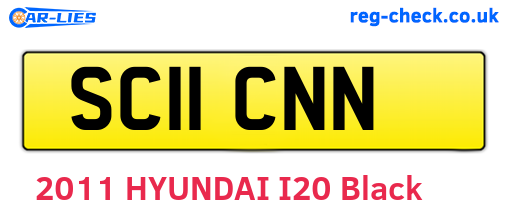SC11CNN are the vehicle registration plates.