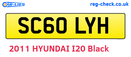 SC60LYH are the vehicle registration plates.