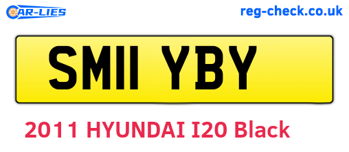 SM11YBY are the vehicle registration plates.