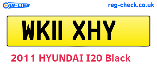 WK11XHY are the vehicle registration plates.