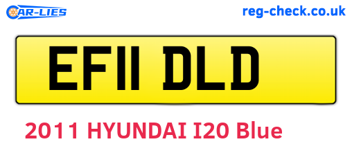 EF11DLD are the vehicle registration plates.