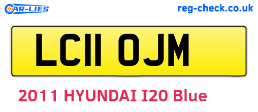 LC11OJM are the vehicle registration plates.