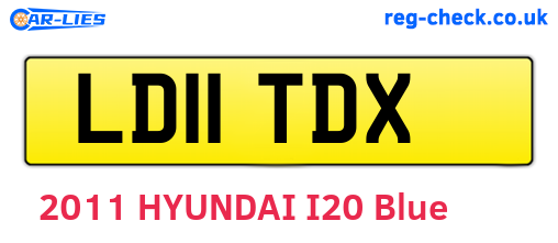 LD11TDX are the vehicle registration plates.