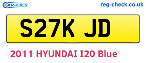 S27KJD are the vehicle registration plates.