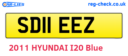 SD11EEZ are the vehicle registration plates.