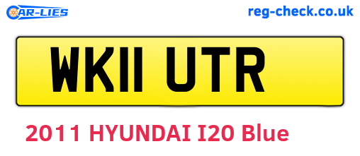 WK11UTR are the vehicle registration plates.