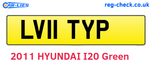 LV11TYP are the vehicle registration plates.