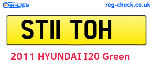 ST11TOH are the vehicle registration plates.
