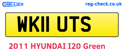 WK11UTS are the vehicle registration plates.