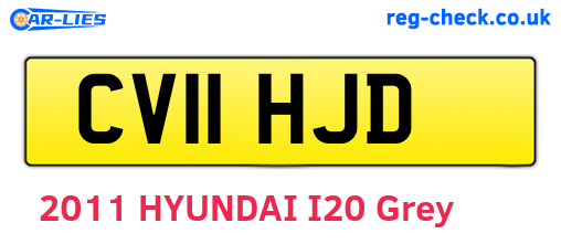 CV11HJD are the vehicle registration plates.